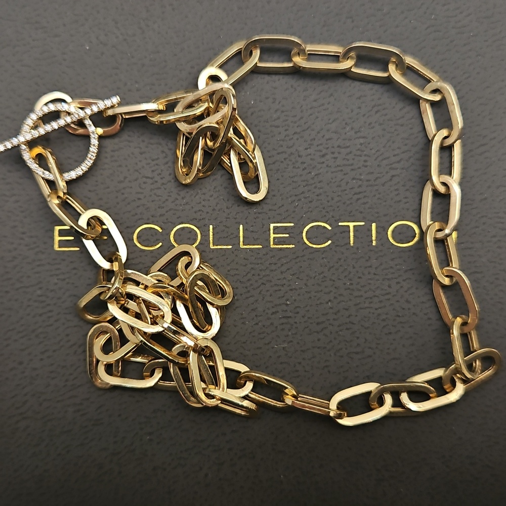 Ef Collection Jumbo Diamond Toggle Necklace - image 3